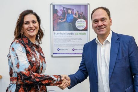 Nevena Savić i Vlastimir Vuković,predsednik OI Komercijalne banke Nevena Savić i Vlastimir Vuković,predsednik OI Komercijalne banke