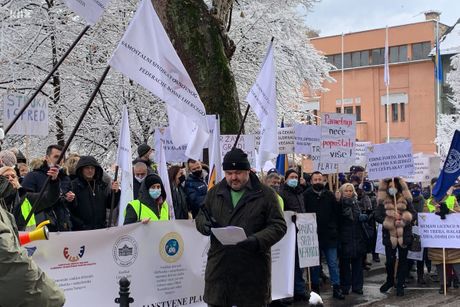 Sarajevo, protest sindikata