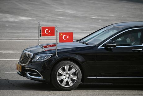 The car of Turkish President Recep Tayyip Erdogan, Redžep Tajip Erdogan auto