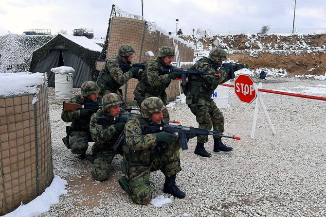 Vežba voda Vojske Srbije za učesće u misiji UN u Libanu