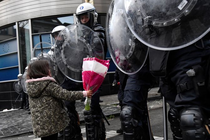 Belgija antikovid protest korona