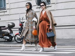 Moda, kaput, torbica, žene, drugarice