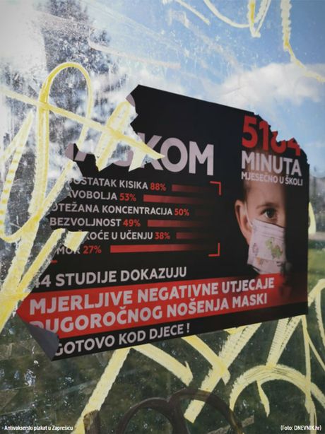 Rijeka, U Rijeci i Zaprešiću osvanuli antivakserski plakati