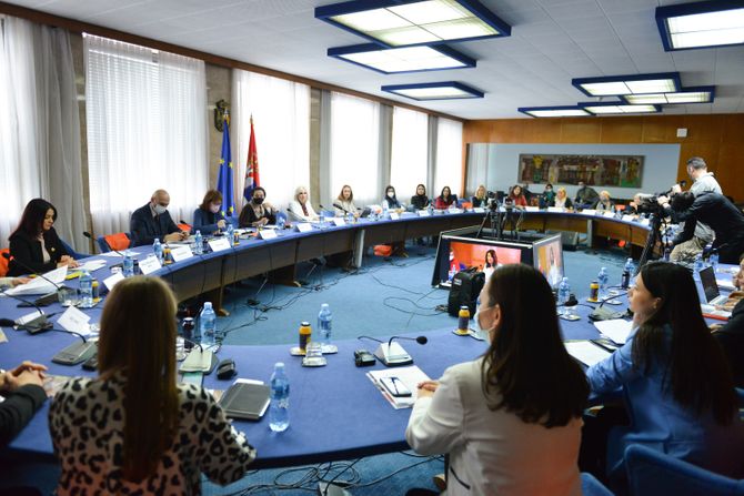 Konferencija Zajedno za okončanje dečjih brakova Zorana Mihajlović Gordana Čomić deca brakovi