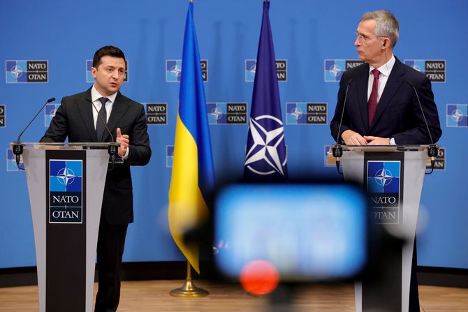 Vladimir Zelenski Jens Stoltenberg Ukrajina NATO