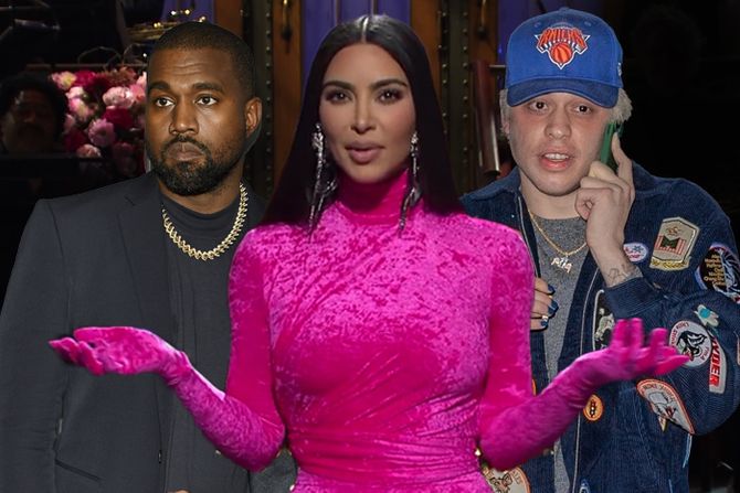 Kanje Vest, Kim Kardašijan i Pit Dejvidson Kanje Vest, Kim Kardašijan i Pit Dejvidson
