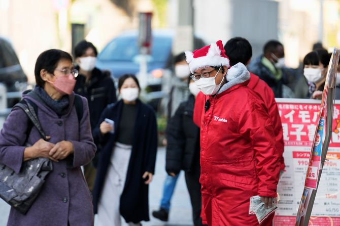 Virus Outbreak Japan Christmas