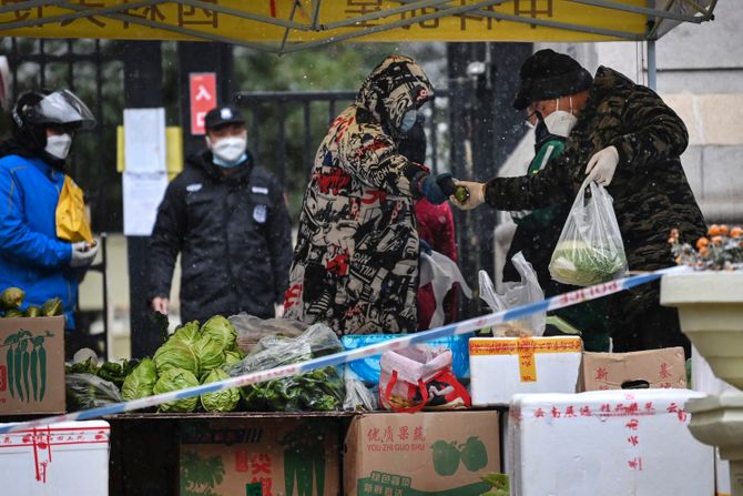 Xi'an Kina korona virus lokdaun Sijam