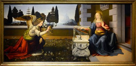 Blagovesti, Leonardo da Vinči, Slikarstvo, Istorija umetnosti