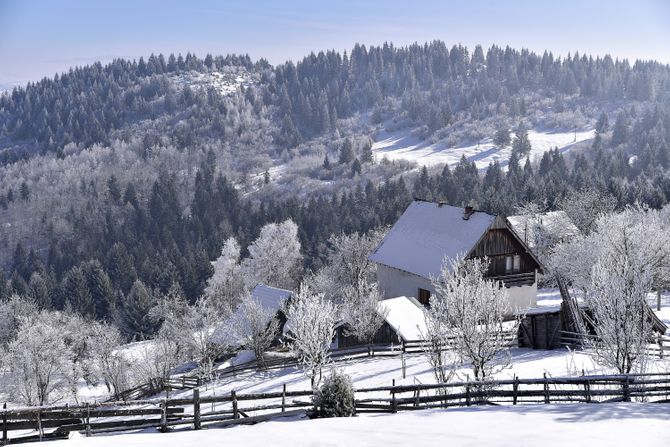 Zlatar planina zima sneg