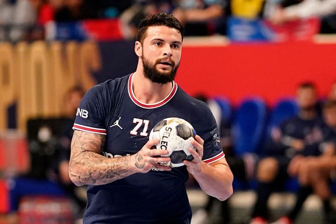 Elohim Prandi of PSG Paris Saint Germain Handball Elohim Prandi of PSG Paris Saint Germain Handball