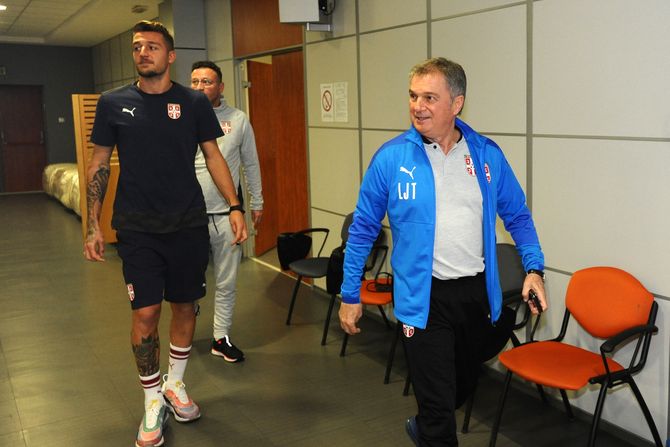 Sergej Milinković Savić, Ljubiša Tumbaković; Fudbalska reprezentacija Srbije Sergej Milinković Savić, Ljubiša Tumbaković; Fudbalska reprezentacija Srbije