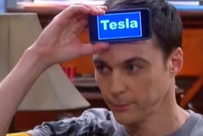 Serija The Big Bang Theory Štreberi Šeldon Tesla