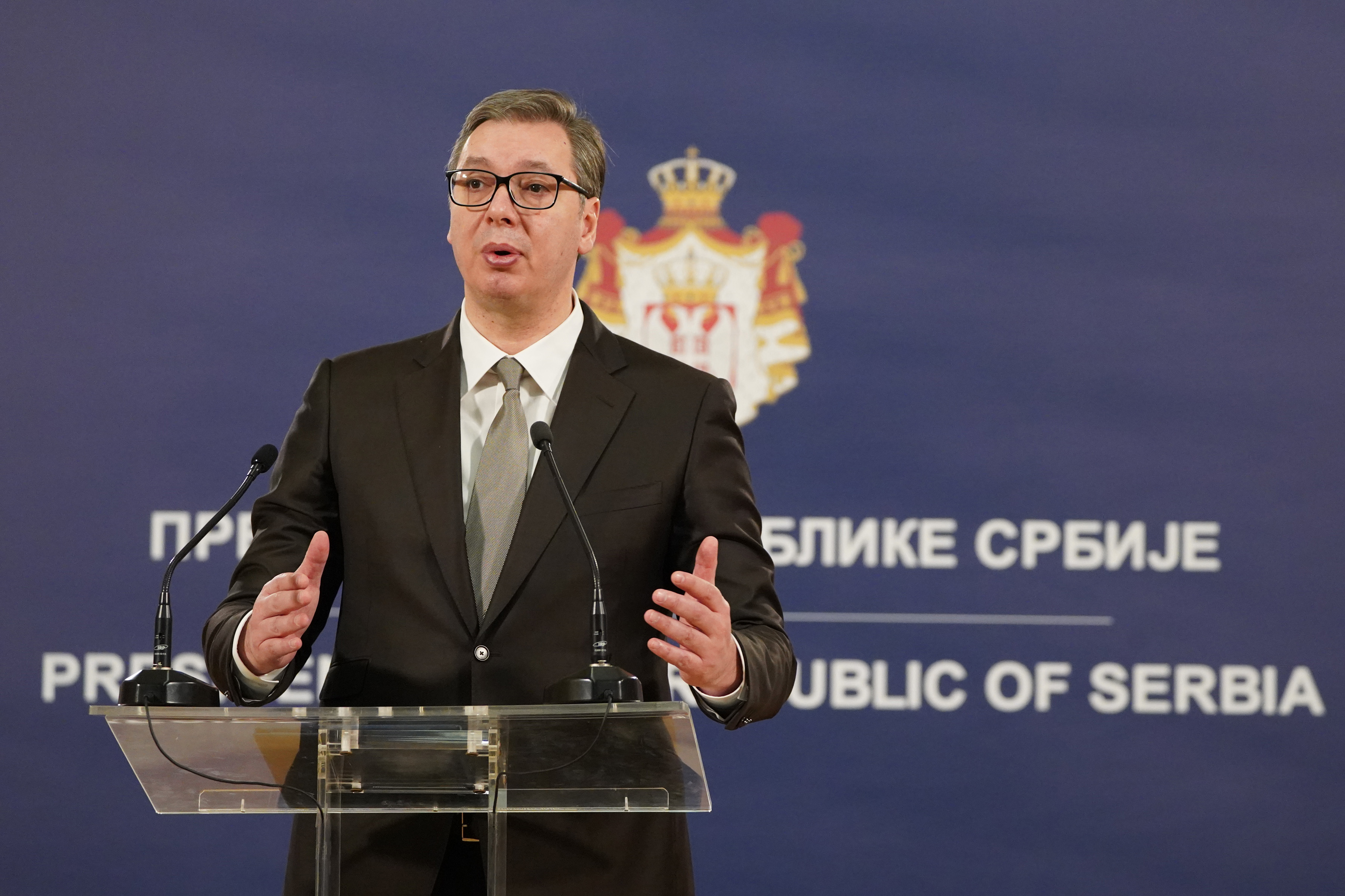 President Vucic says Red Star and Partizan should share Serbia's National Stadium as their home venue