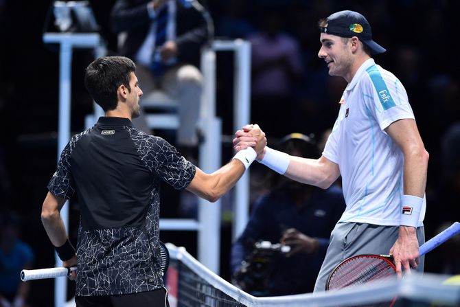 Džon Izner, Novak Đoković Džon Izner, Novak Đoković