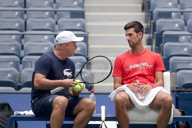 Marjan Vajda, Novak Đoković Marjan Vajda, Novak Đoković