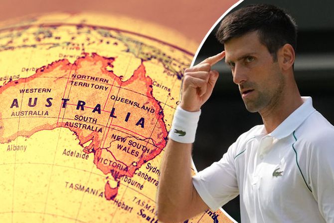 Novak Đoković, Australija globus mapa turizam putovanja