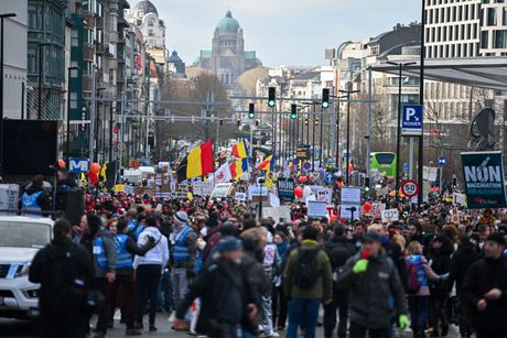 Belgija, Brisel, protesti kovid