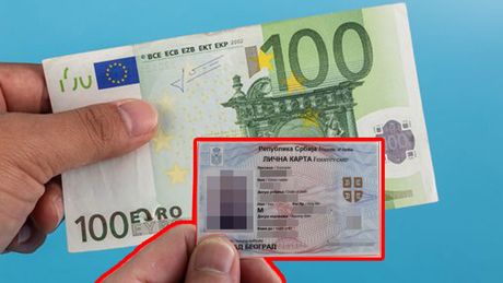 100 evra lična karta
