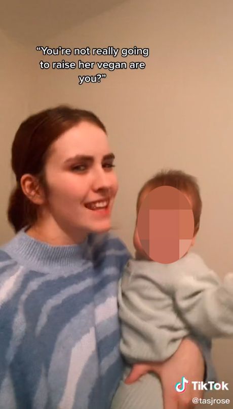 Tasj Rose, beba vegan
