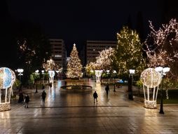 Atina Grčka, Trg Sintagma. Atina Nova godina