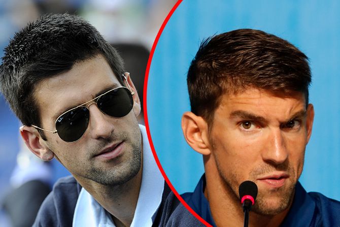 Novak Đoković Majkl Felps Michael Phelps