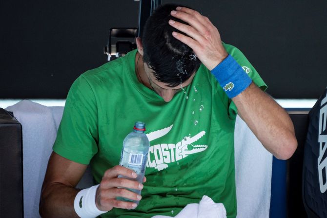 Novak Đoković, trening, Australijan open 2022, Melburn Novak Đoković, trening, Australijan open 2022, Melburn