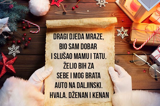 pismo za deda mraza deda mrazu