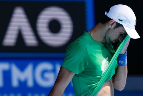 Novak Đoković, trening, Australijan open 2022, Melburn