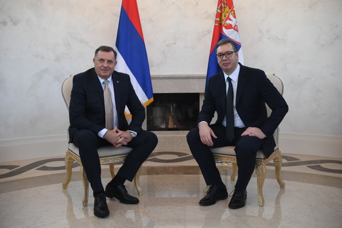 Aleksandar Vučić, Milorad Dodik,