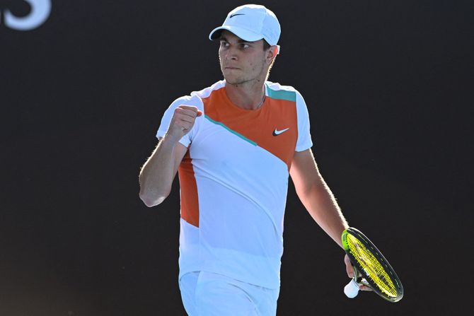 Miomir Kecmanović, Salvatore Karuzo, Australijan open 2022 Miomir Kecmanović, Salvatore Karuzo, Australijan open 2022