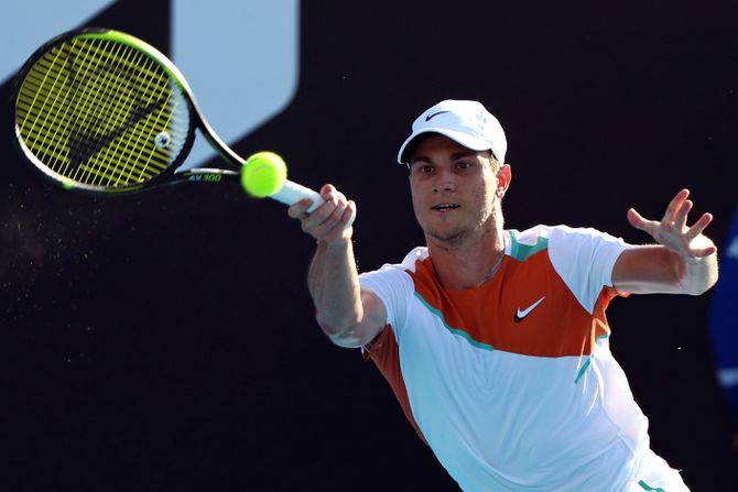 Miomir Kecmanović, Salvatore Karuzo, Australijan open 2022 Miomir Kecmanović, Salvatore Karuzo, Australijan open 2022