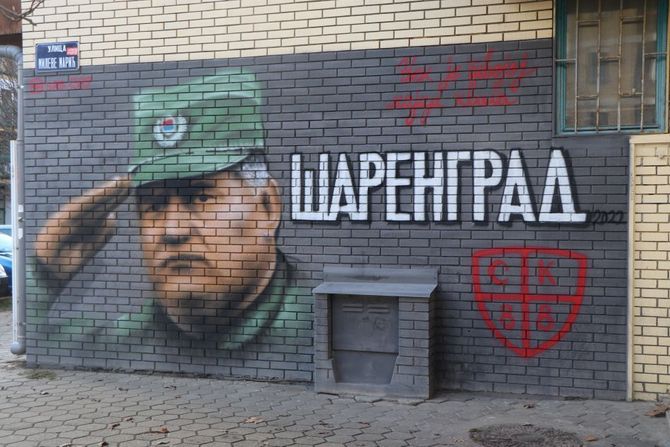 Mural, Ratko Mladić, Novi Sad