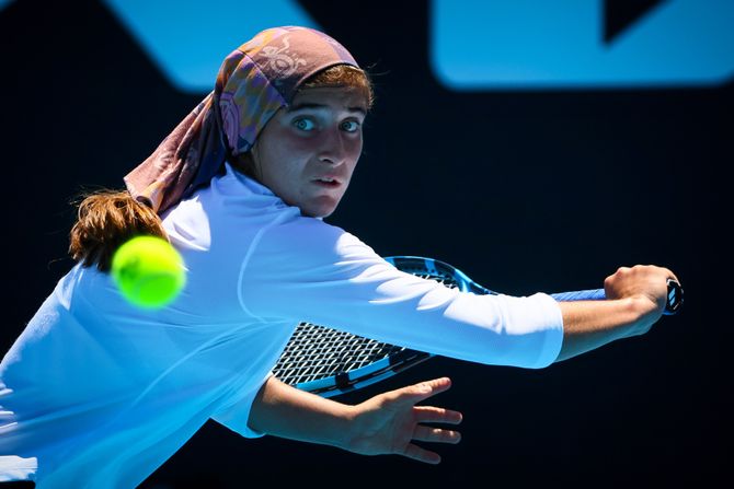 Safi Meškatolzara, teniserka, Iranka, Australijan open 2022 Safi Meškatolzara, teniserka, Iranka, Australijan open 2022