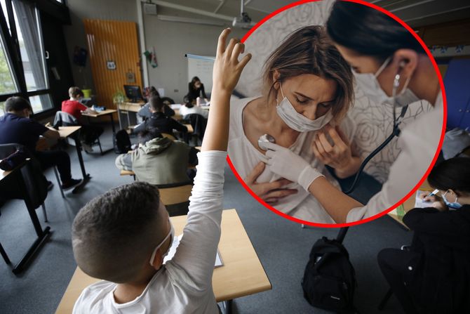 Škola đaci bolesni nastavnici korona virus kovid Škola đaci bolesni nastavnici korona virus kovid