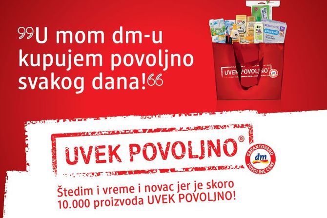 dm drogerie UVEK POVOLJNO