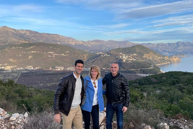 Budva, Novak Đoković sa porodicom Budva, Novak Đoković sa porodicom