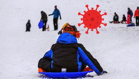 klizanje zima sneg deca ekskurzija korona