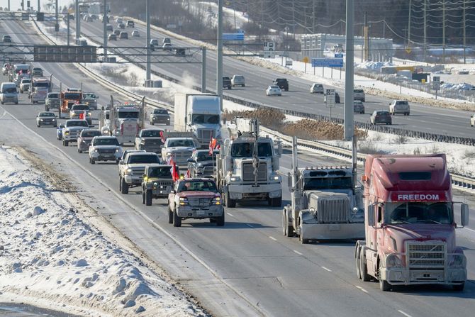 Kanada, Otava, protest, kamiondžije