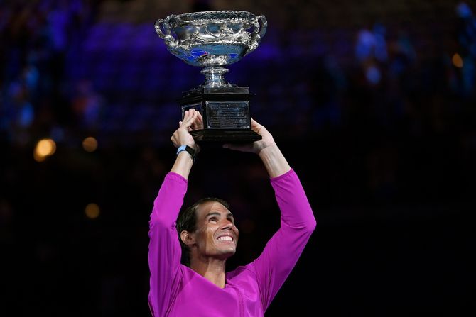 Rafael Nadal, Australian Open, pehar