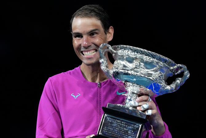 Rafael Nadal, Australian Open 2022, pehar