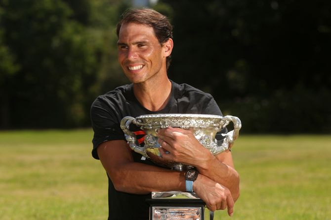 Rafael Nadal, Australijan open 2022, pehar