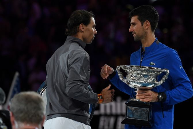 Rafael Nadal, Novak Đoković, Australijan open 2019 Rafael Nadal, Novak Đoković, Australijan open 2019