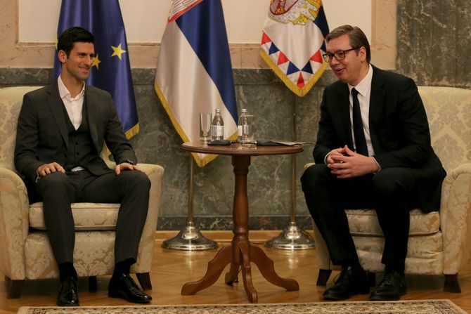 Novak Đoković i Aleksandar Vučić