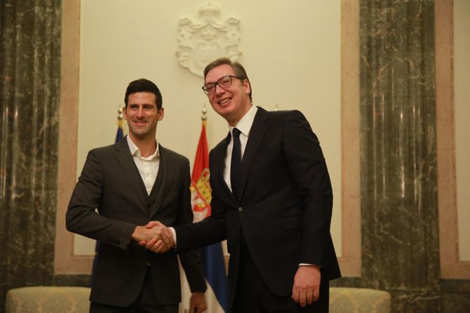 Aleksandar Vučić, Novak Đoković