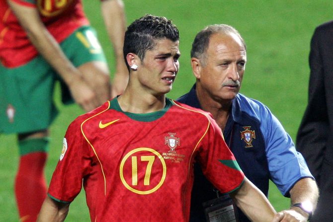 Luis Felipe Skolari, Kristijano Ronaldo, Fudbalska reprezentacija Portugalije Luis Felipe Skolari, Kristijano Ronaldo, Fudbalska reprezentacija Portugalije