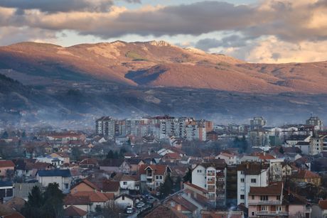 Pirot, panorama centar grada vidikovac