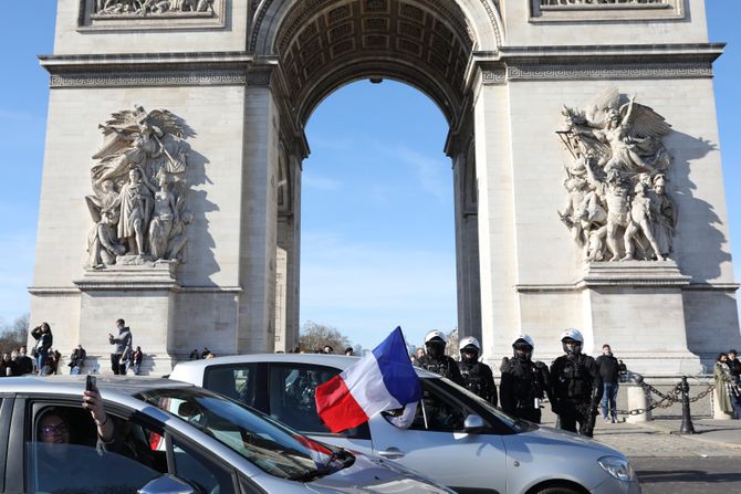 Protest Pariz Francuska konvoj slobode