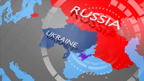 Ukrajina, Rusija mapa karta