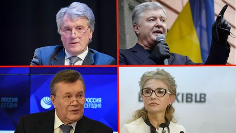Viktor Juščenko, Petro Porošenko, Viktor Janukovič i Julija Timošenko
